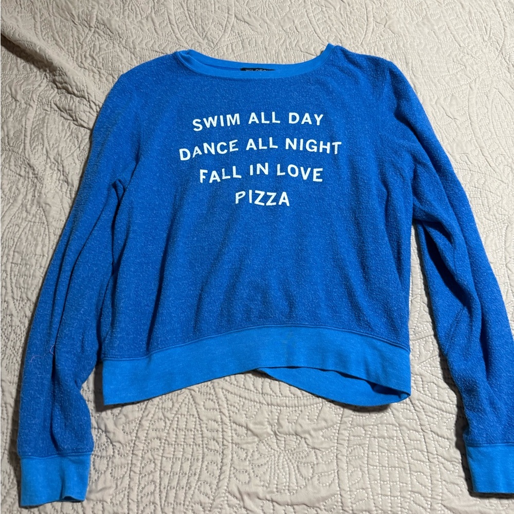 Blue Graphic Sweatshirt wildfox